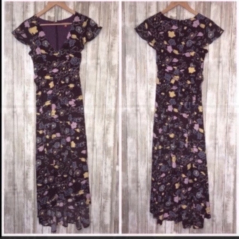 Modcloth Burgundy Retro High Low Dress - Picture 6 of 13
